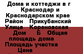 Дома и коттеджи в г. Краснодар и Краснодарском крае › Район ­ Прикубанский › Улица ­ Кореновская  › Дом ­ 20Б › Общая площадь дома ­ 110 › Площадь участка ­ 500 › Цена ­ 2 000 000 - Краснодарский край, Краснодар г. Недвижимость » Дома, коттеджи, дачи продажа   